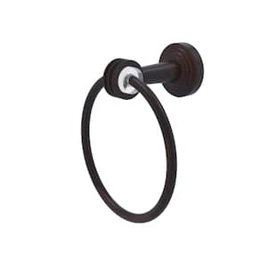 Pacific Beach Collection Wall Mounted Towel Ring with Dotted Accents in Venetian Bronze