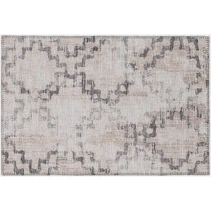 Modena Stucco 1 ft. 8 in. x 2 ft. 6 in. Trellis Accent Rug