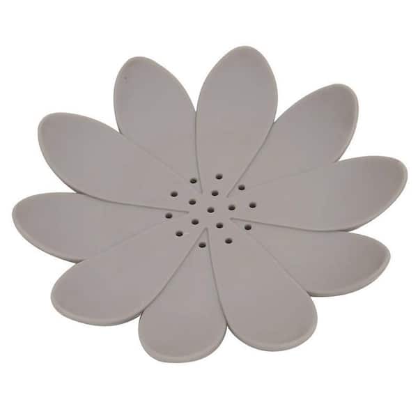 EVIDECO French home goods Counter Top Bath Soap Dish Cup Water Lily Solid Brown