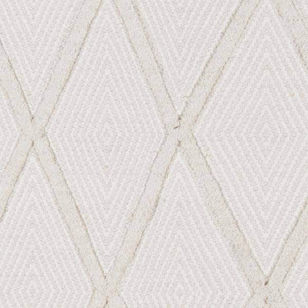 Langdon Beige Rectangular Wool Geometric Area Rug