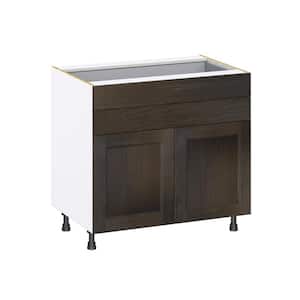 Lincoln Chestnut Solid Wood Assembled Base Kitchen Cabinet with 2-5 in. Drawers (36 in. W x 34.5 in. H x 24 in. D)
