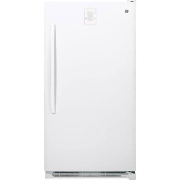 GE 16.6 cu. ft. Frost Free Upright Freezer in White