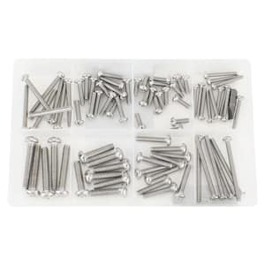 Stainless Steel Slotted Drive Machine Screw Assortment Kit (79-Piece Per Pack)
