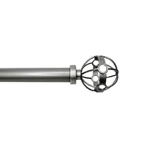 Escencial 72 in. - 144 in. Adjustable Single 1 in. diam. Atlas Rod in Antique Silver