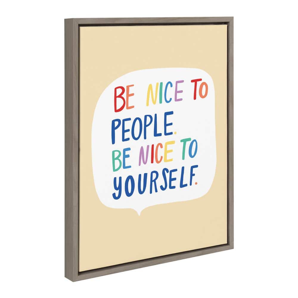 Beige and Multicolor Motivational Quote Canvas Print