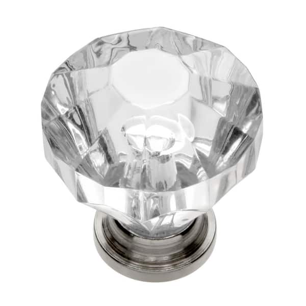 Hickory Hardware Crystal Palace 1 4, Glass Cabinet Knobs Home Depot