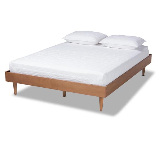 Baxton Studio Rina Ash walnut Queen Bed Frame 159 9814 HD The