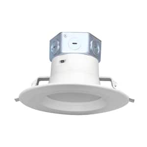 6 in. Canless 120-277v T24 Integrated LED Recessed Trim Light 800 Lumens Adjustable CCT IC Rated Dimmable Wet Rated