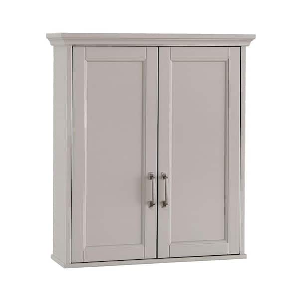 Home Decorators Collection Ashburn 23 1 2 In W X 28 H 7 88 100 D Bathroom Storage Wall Cabinet Grey Asgrw2327 - Home Decorators Bathroom Wall Cabinet
