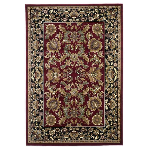 MILLERTON HOME Caleb Red/Black 2 ft. x 3 ft. Area Rug