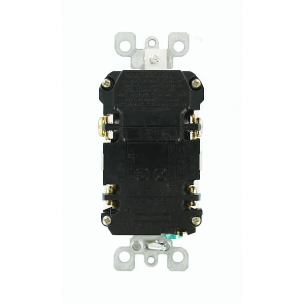 20 Amp 125-Volt Duplex SmartlockPro Tamper Resistant AFCI/GFCI Dual Function Outlet, White AGTR2-W