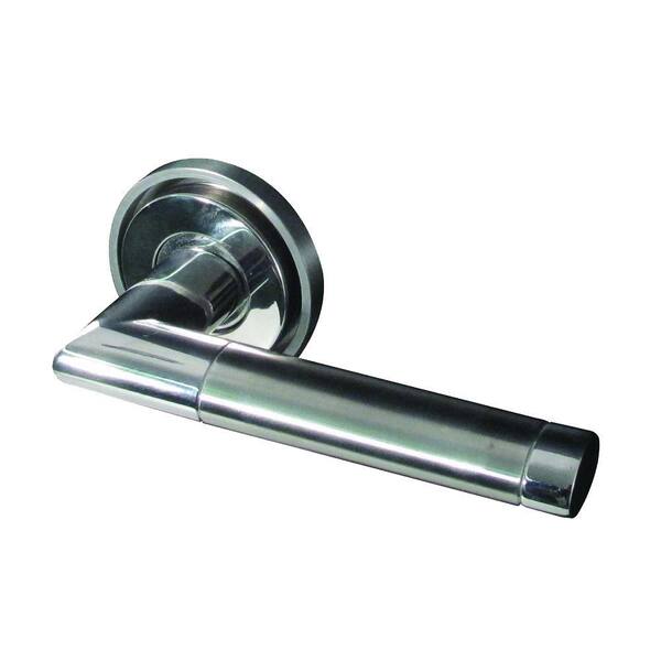 BAZZ 2-Tone Chrome/Stainless Passage Door Lever