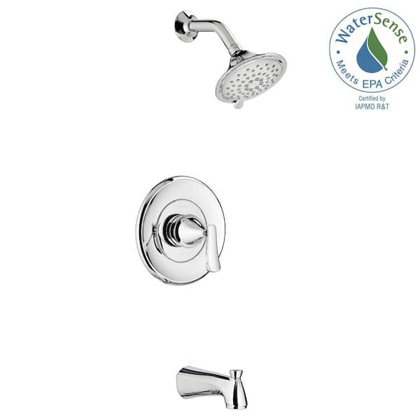 American Standard Chatfield Single-Handle 3-Spray Tub and Shower Faucet with 2.0 GPM in Polished Chrome (Valve Included)