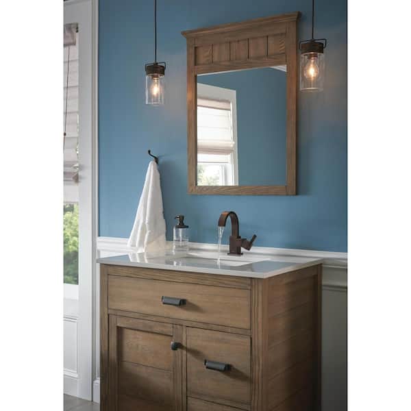 Vero Single Hole Single-Handle Bathroom Faucet with Metal Drain Assembly in Venetian Bronze