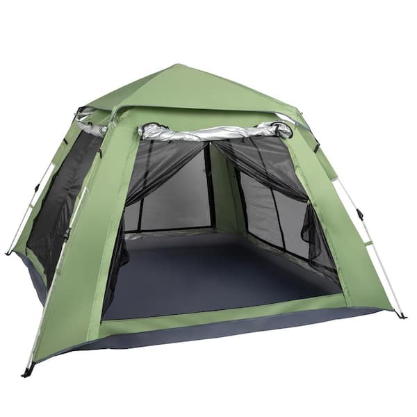 Karl home 4 Person Pop up Camping Tent with Carry Bag 434050006666 The Home Depot