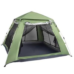4-Person Pop-up Camping Tent with Carry Bag