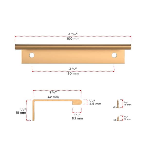 Richelieu Hardware Lincoln Collection 3-1/8 in. (80 mm) Modern
