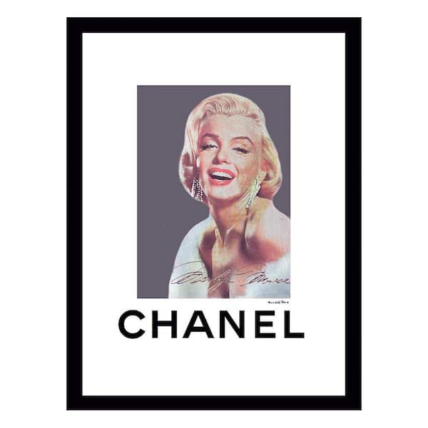 VENICE BEACH Collections Marilyn Monroe Designer Fashion by Fairchild Paris Framed Graphic Print People Poster Art Print 18 in. x 14 in.