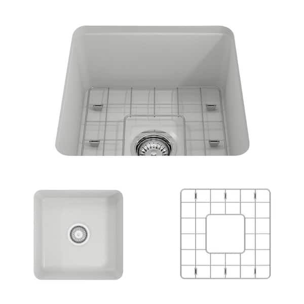 BOCCHI 14 in. Brushed Gold Bottom Grid for 18 in. Single Bowl Sink