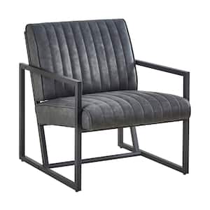 Modern design high-quality Grey PU steel armchair， for Kitchen, Dining, Bedroom, Living Room