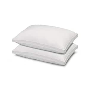 Overstuffed Luxury Plush Med/Firm Gel Filled Standard Size Pillow Set of 2