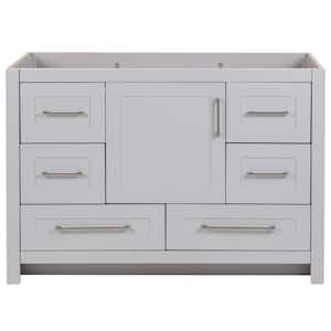Craye 48 in. W x 22 in. D x 34 in. H Bath Vanity Cabinet without Top in Pearl Gray