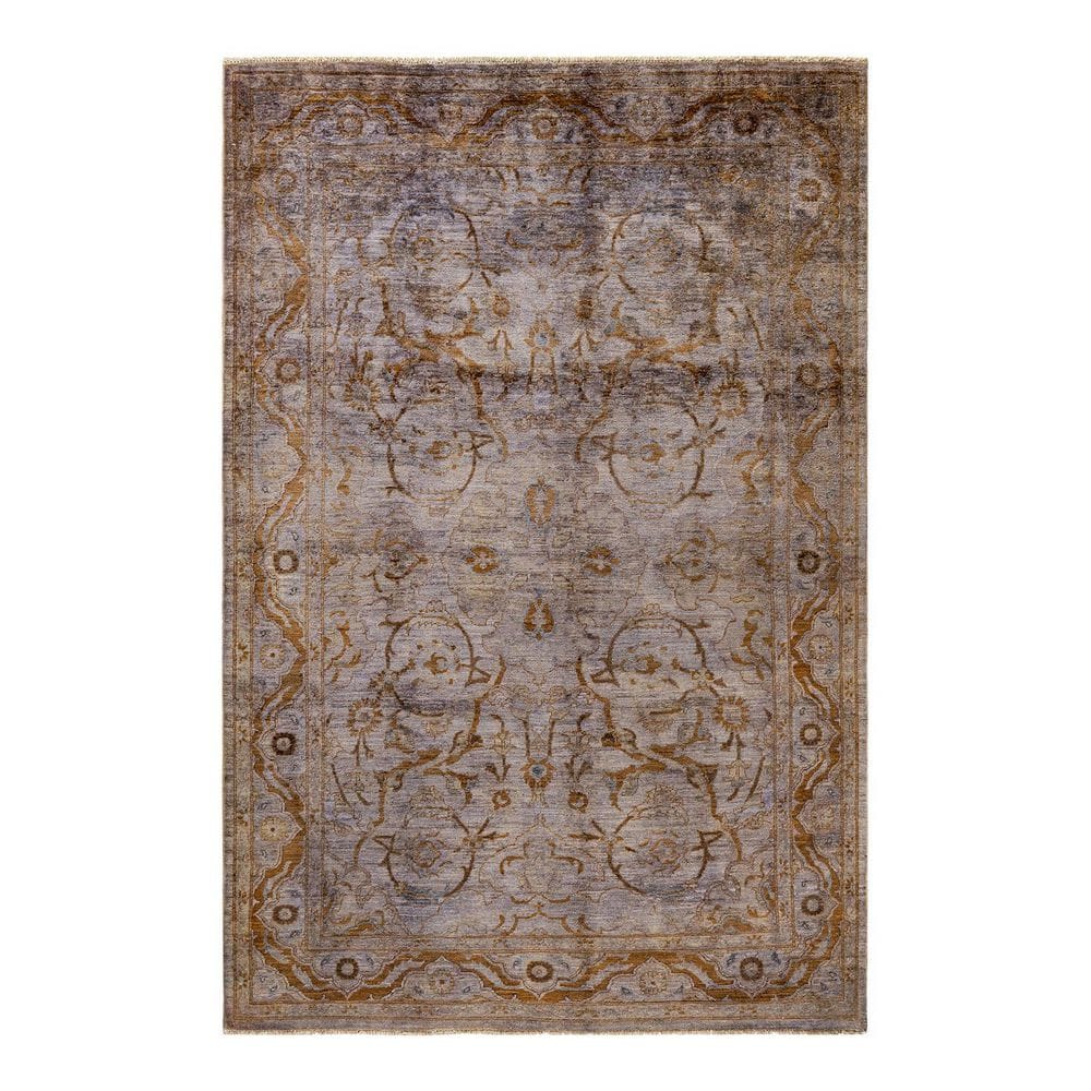 Overdyed Gray 6 ft. 1 in. x 9 ft. 2 in. Wool Indoor Area Rug price history on PriceWatchPro