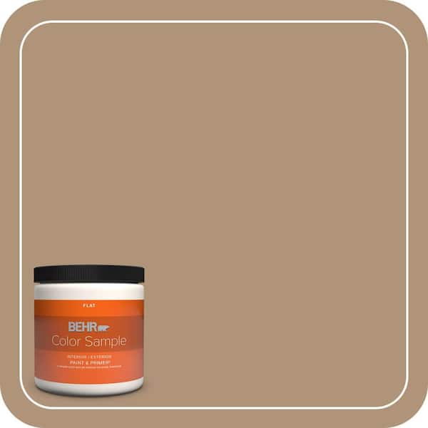 BEHR PREMIUM PLUS 8 oz. Home Decorators Collection #HDC-NT-22 Nomadic Flat Interior/Exterior Paint & Primer Color Sample