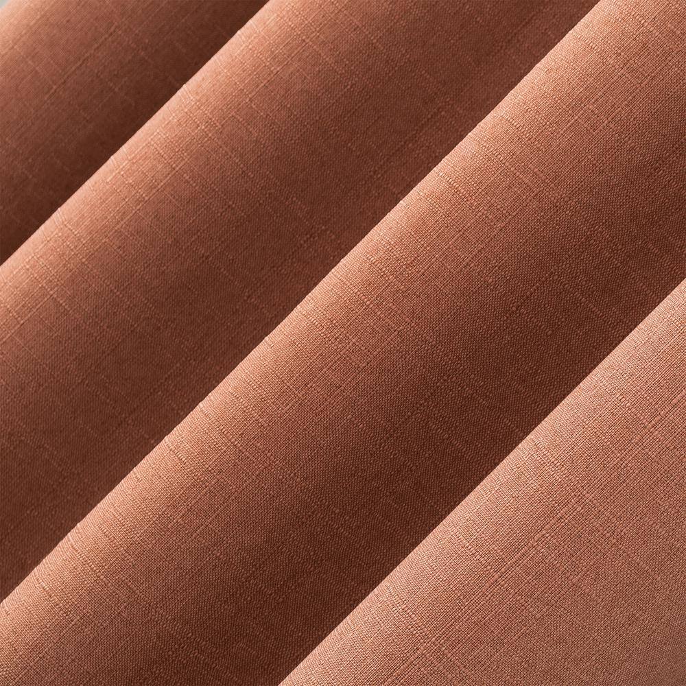 Terracotta Orange Blackout Grommet Curtain Panel 50" x 96"