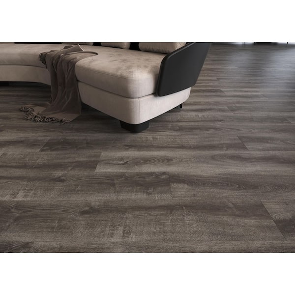 EverLux Basic Swamp Ash 20 MIL x 7.08" W x 48" L Waterproof Click Lock Luxury Vinyl Flooring (23.6 sq. ft. /case)