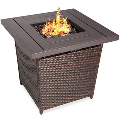 Fire Pit Tables Patio The, Round Wicker Fire Pit