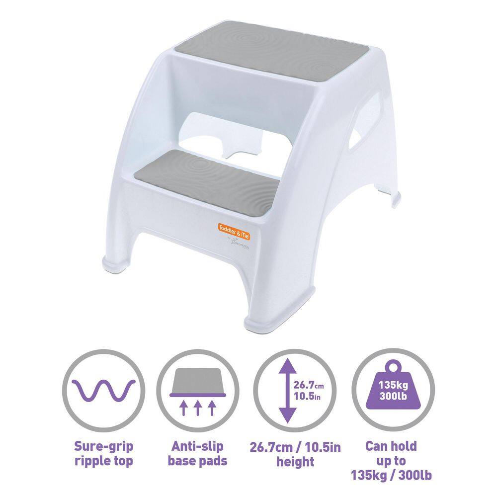 Toddler & Me Non-Slip 2 Step Stool - 300 lbs. Weight Capacity (2-Pack) price history on PriceWatchPro