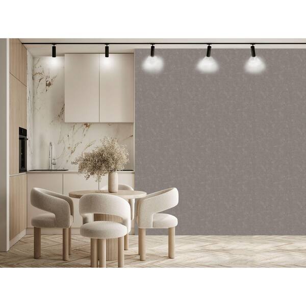 Warm Grey Flannel Khaki Print Non Woven Non-Pasted Textured Wallpaper 57 Sq. Ft.