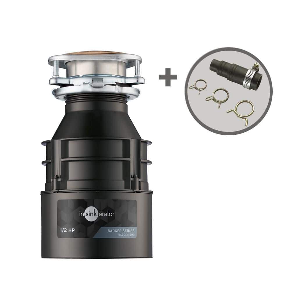 Badger 500, 1/2 HP Continuous Feed Kitchen Garbage Disposal with Dishwasher Connector, Badger Series price history on PriceWatchPro