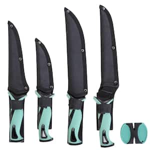 GreenLife 13-Piece High Carbon Stainless Steel Turquoise Wood Knife Block  Set CC005808-001 - The Home Depot