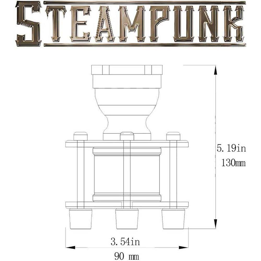 Silver Industrial Iron Candlestick Task Lamp