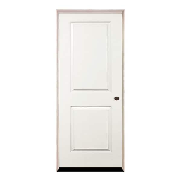32 in. x 80 in. 2P Sqtp LHIS Primed Composite 20 Min Fire-Rated House-to-Garage Single Prehung Interior Door w/Blk Hinge