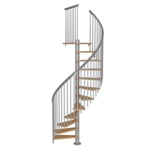Calgary Grey 55 in. Dia 2 Extra Baluster Stair Kit 110 in. High