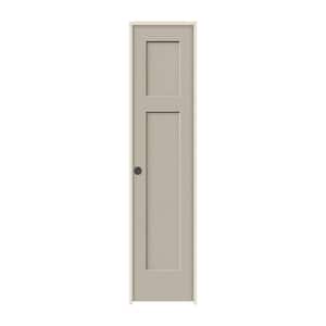 18 in. x 80 in. Craftsman Desert Sand Right-Hand Smooth Solid Core Molded Composite MDF Single Prehung Interior Door
