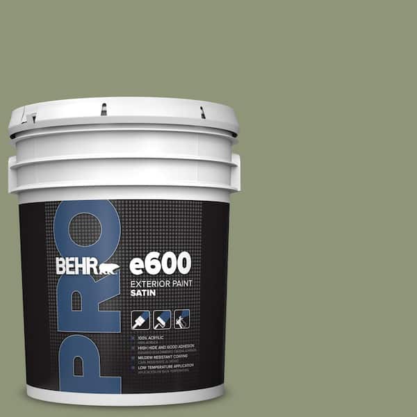 BEHR PRO 5 gal. #420F-5 Olivine Satin Exterior Paint