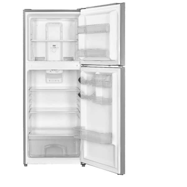 Premium Levella 7.1-cu ft Counter-depth Top-Freezer Refrigerator (Stainless  Steel Look) in the Top-Freezer Refrigerators department at