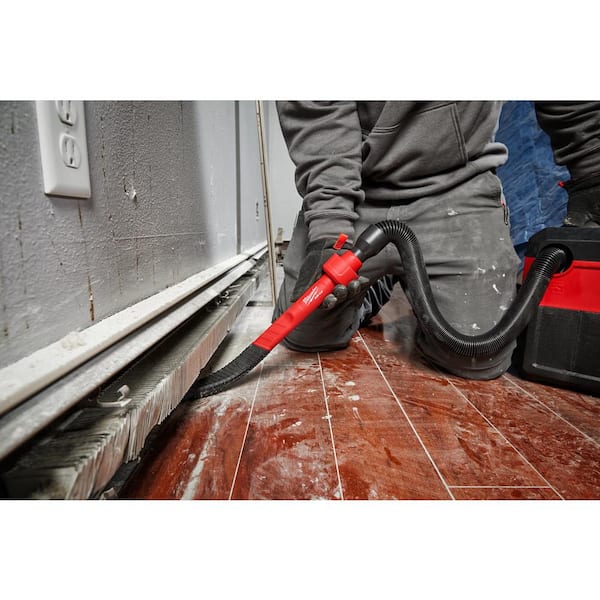 Milwaukee - AIR-TIP 1-1/4 in. - 2-1/2 in. Flexible Long Reach Crevice Tool Attachment For Wet/Dry Shop Vacuums (1-Piece)
