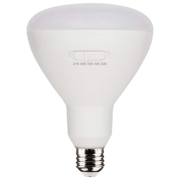 75-Watt Equivalent 27/3/35/4/5K BR40 T20 Dimmable Indoor Reflector Medium Base LED Light Bulb (12-Pack)