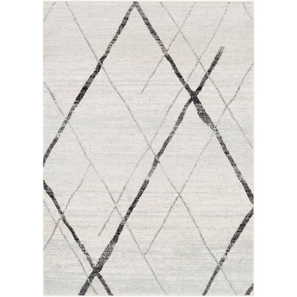 Livabliss Laurine Black/White 8 ft. x 10 ft. Area Rug