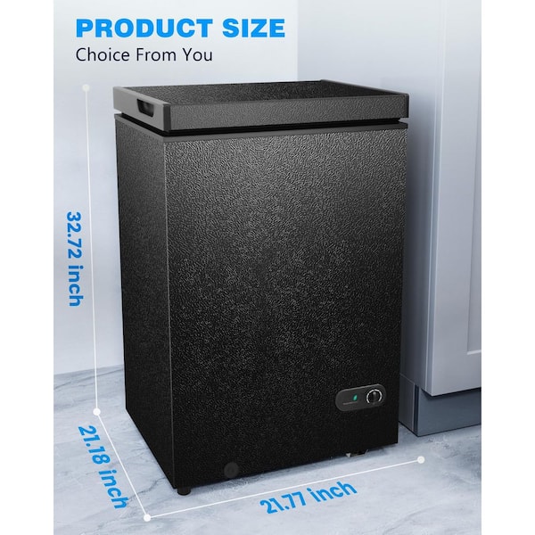 COWSAR 21.18 in., 3.5 cu. ft. Chest Freezer Manual Defrost in