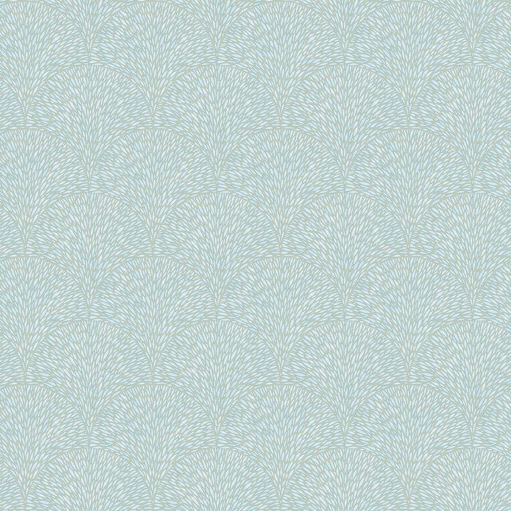 TexStyle Collection Mint Green and Beige Hedgehog Satin Finish Non-Pasted o