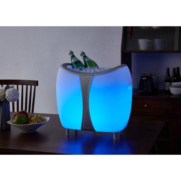 ice bucket with lights and bluetooth speaker