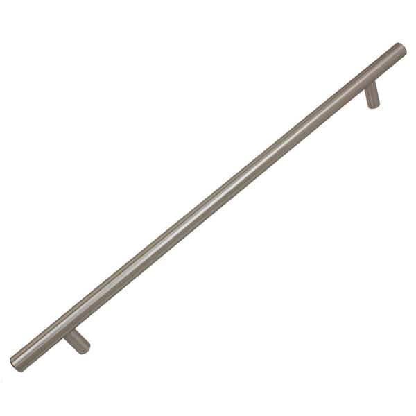 GlideRite 21-1/2 in. Center Stainless Steel Solid Steel Cabinet Bar Drawer Pulls (10-Pack)
