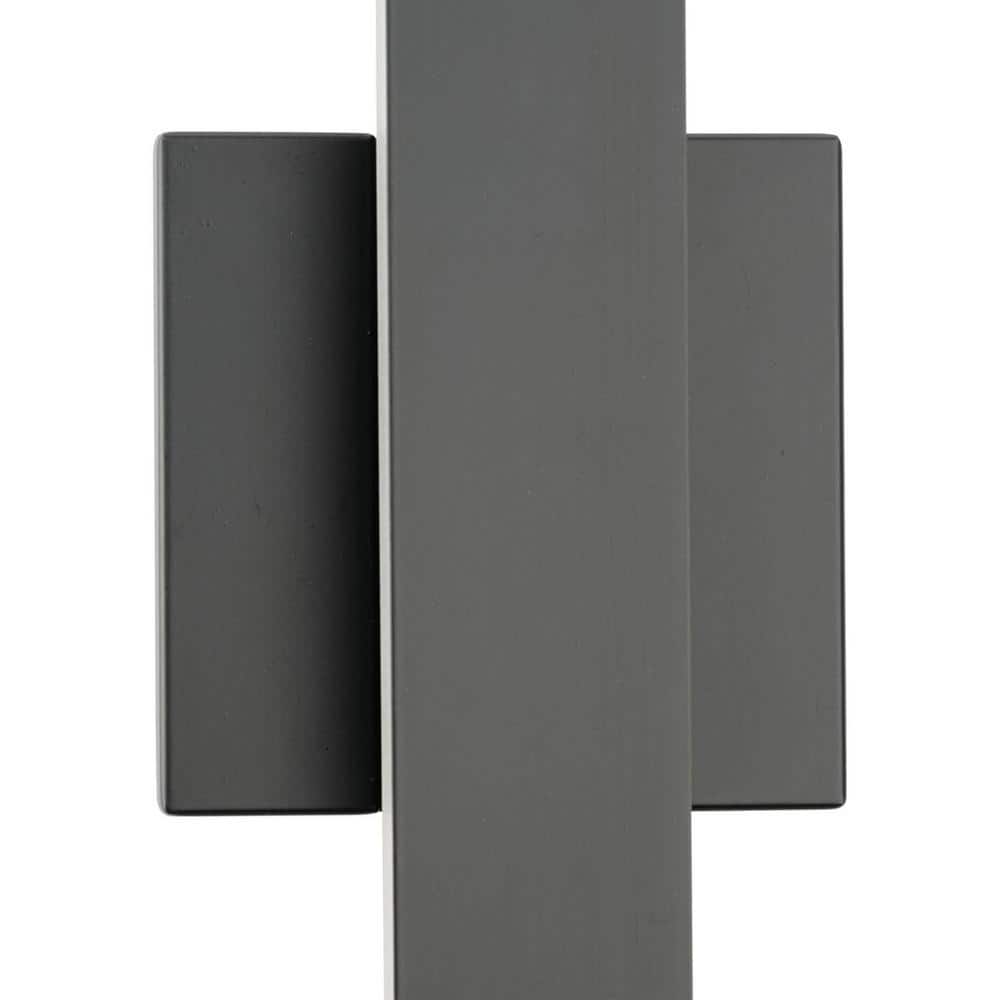 24" Matte Black LED Contemporary Outdoor Wall Light