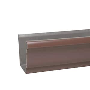 5 in. x 10 ft. Brown Aluminum K-Style Gutter